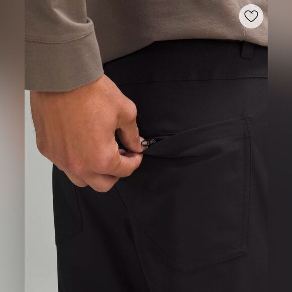 LULULEMON Men’s ABC Classic-Fit 5 Pocket Pant 32 Warpstreme Black Wrinkle Free - Picture 5 of 15